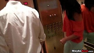 boss looks at maid wearing short skirt for sex