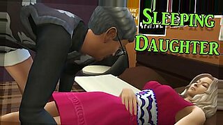 daughter rubs dad