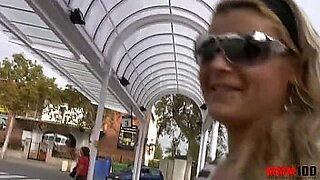 blonde prostitute fucked right in the street