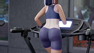big tits lady porn in gym