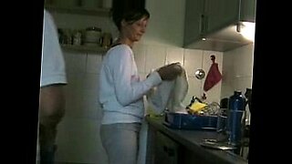 stepmom and son sex in kitchen when father is another room