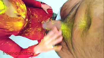 beautiful indian aunty in green salwar fuck with uncle