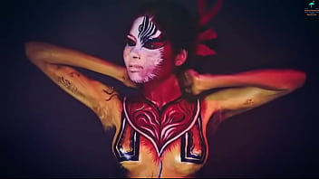 Body painting pussy