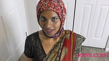 muslim girl in the backyard