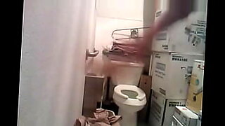 girl masturing porn in toilet