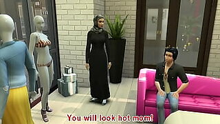 sister teases brother in kitchen