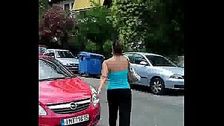 girl walking on the street gets raped