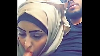 arab hijab shoing tits