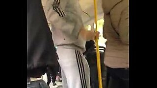touch big ass by dick in crowded public bus