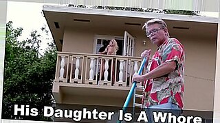 dad forces young teen daughters