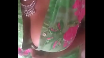 indian village mom removing saree bra watching by son